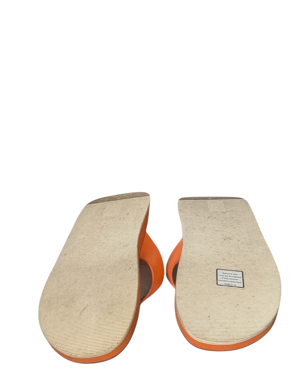 Rag & Bone Orange Leather Thong Sandals - Picture 4 of 4